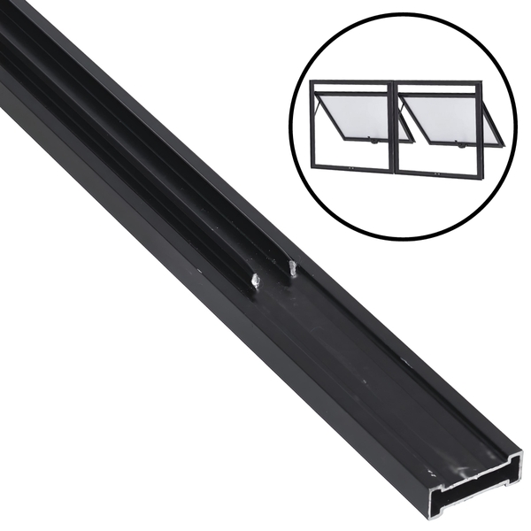 Junção Para Janela Maximar Módulos Alumínio Preto A=80cm | At